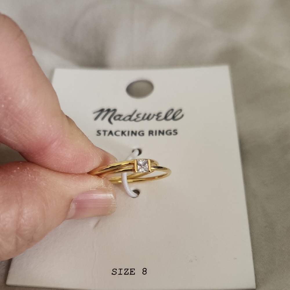 Madewell Gold Stacking Rings